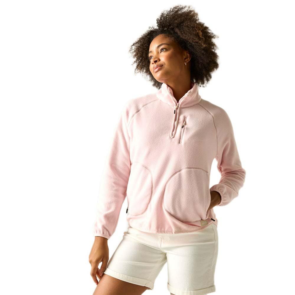 Regatta Women's Pale Pink Frankie Half Zip Insulating Fleece In | Size: 12