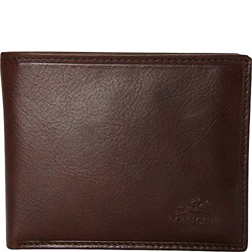 Mancini Leather Goods Men's RFID Secure Billfold with Removable Passcase (Brown)