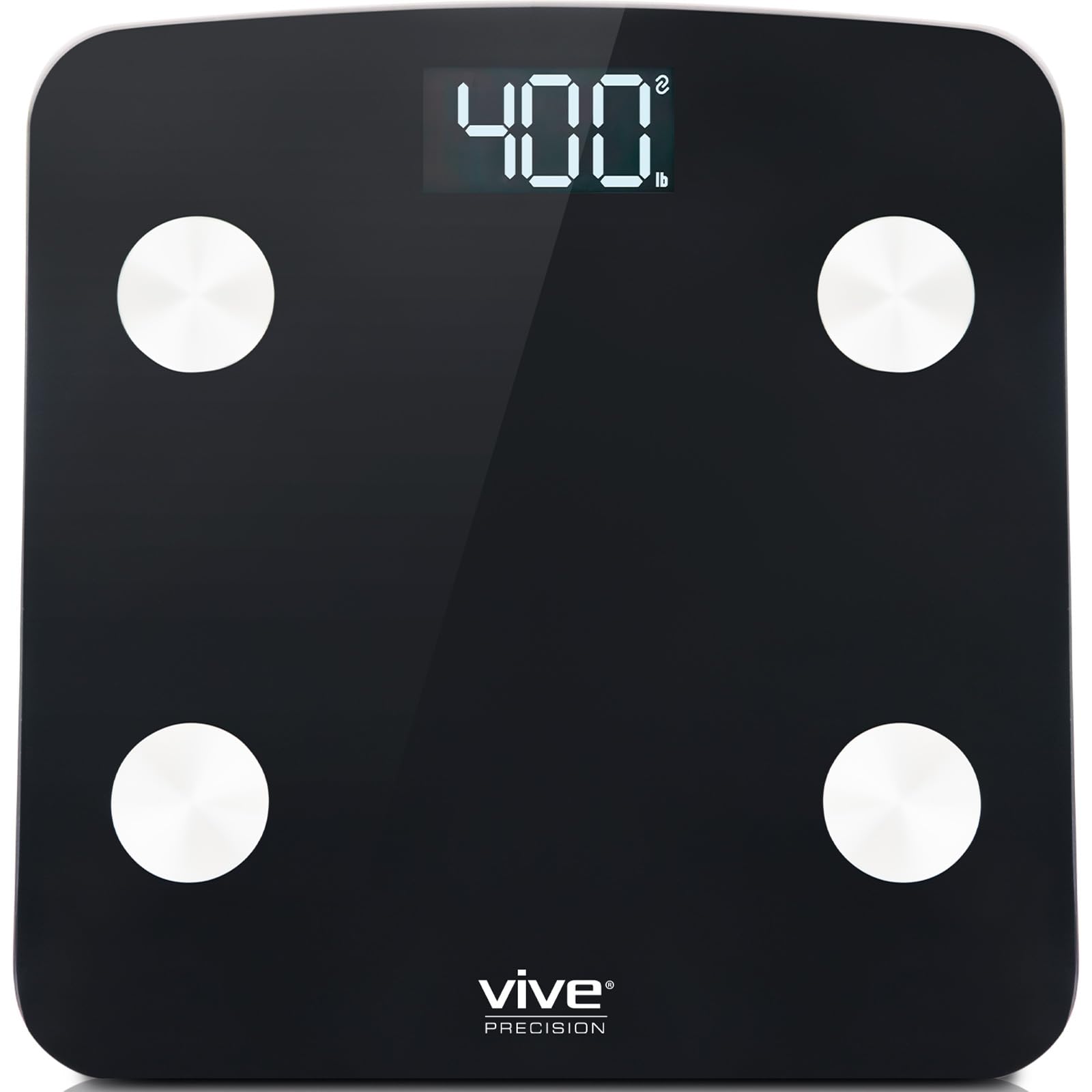 Vive Precision Smart Bathroom Scale for Body Weight 400lbs - Digital Scale with BMI Body Fat Muscle Mass