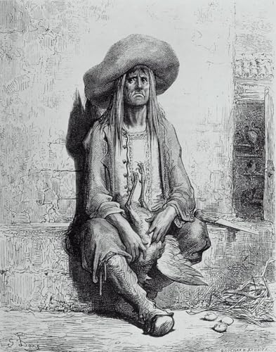 Pintura de Gustave Dore Gallina de los Huevos de Oro Cuadro de Lienzo para Pared 60x90cm