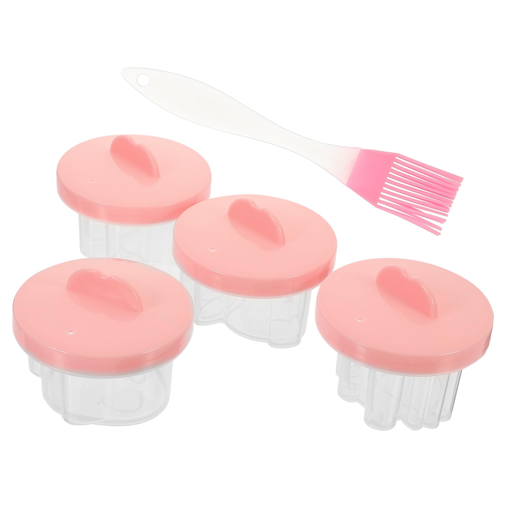 Veemoon Microwave Egg Cup 4 Pack Steamed Egg for Home Heat Easy to Use and Clean Random