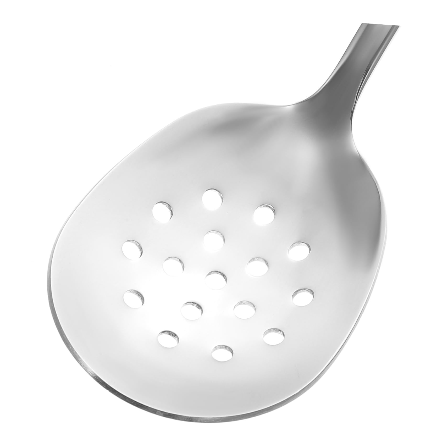 SOLUSTRE Stainless Steel Hollow Serving Spoon Ergonomic Kitchen Utensil for Soup Salad Rice Easy to Clean Sleek Design for Home Restaurant Use Food Serving Tool