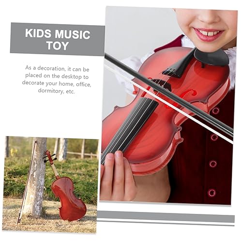 TOYANDONA 1 Conjunto De Corda minúsculo violino crianças violino instrumentos musicais ornamento bri
