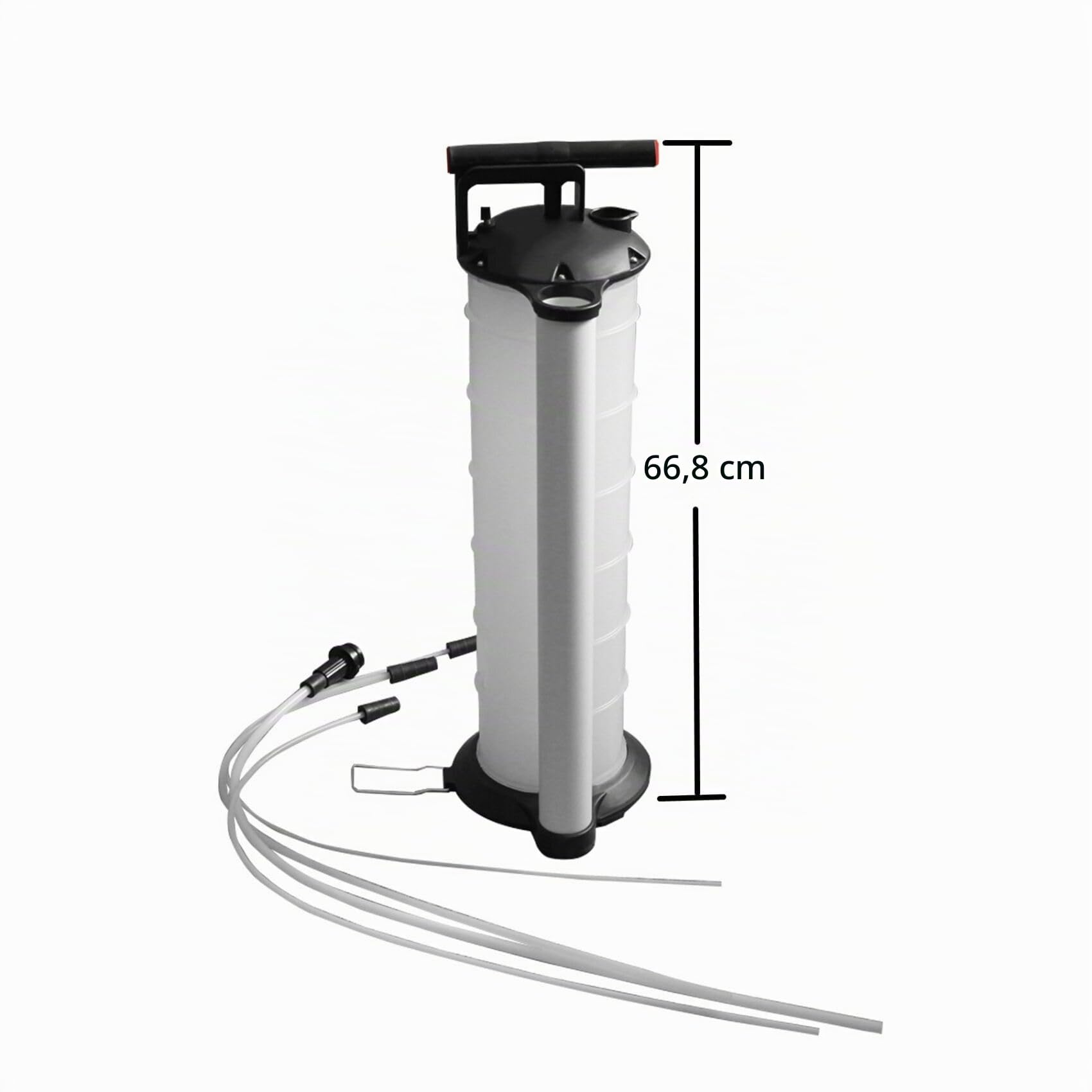 Pompe d'aspiration d'huile avec 4 tuyaux, Pompe d'aspiration de liquides 7L, pompe à main pour changement d'huile de moteur et autres liquides