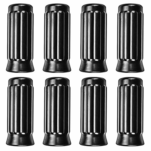 Brybelly Hard Rubber Ridged Handles for Standard Foosball Tables (Pack of 8)