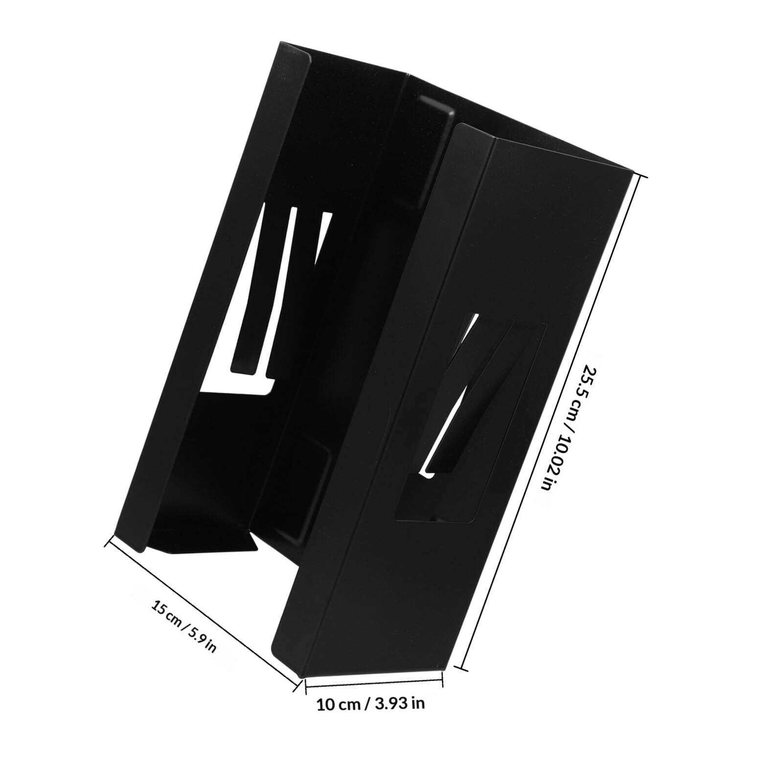 OSALADI Dispensador de Guantes Magnético Negro, Soporte Versátil para Caja Magnética y Accesorios de Herramientas, Montaje en Pared para Garaje, Cocina y Taller, Organizador Compacto