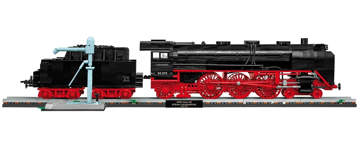 COBI Steam Locomotive DR BR 03 & Water Crane, Schwarz