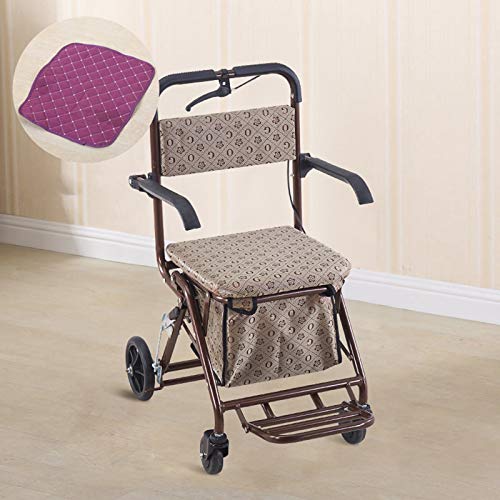 Kavas シルバーカー 軽量 歩行車 アシストウオーカー ショッピングカート 大容量 折り畳み式 ブレーキロック機能付き 自立歩行補助