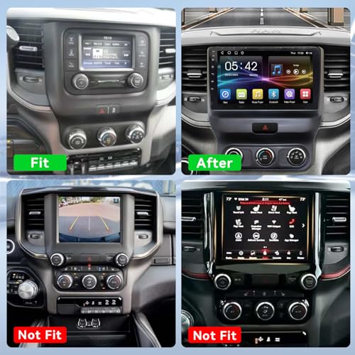 Radio para auto con pantalla táctil 9 pulgadas para Dodge Ram miniatura 3