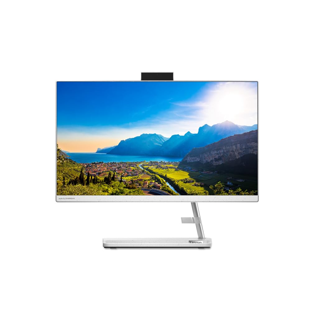 Lenovo IdeaCentre AIO 3 Desktop PC ( AMD Ryzen 5 3500U processor, 8 GB RAM, 256 GB SDD, Windows 10 Home 64) - All-in-One Computer, Wired Mouse and Keyboard (White)