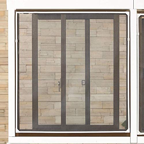 Mr.T Puerta mosquitera Anti magnético Cortina de Errores de Mosquito, Pantalla Tirantes Auto-Adhesivo Libre de Punch-Malla de Fibra de Vidrio de la Pantalla Desmontable Cortina de Arena Invisible