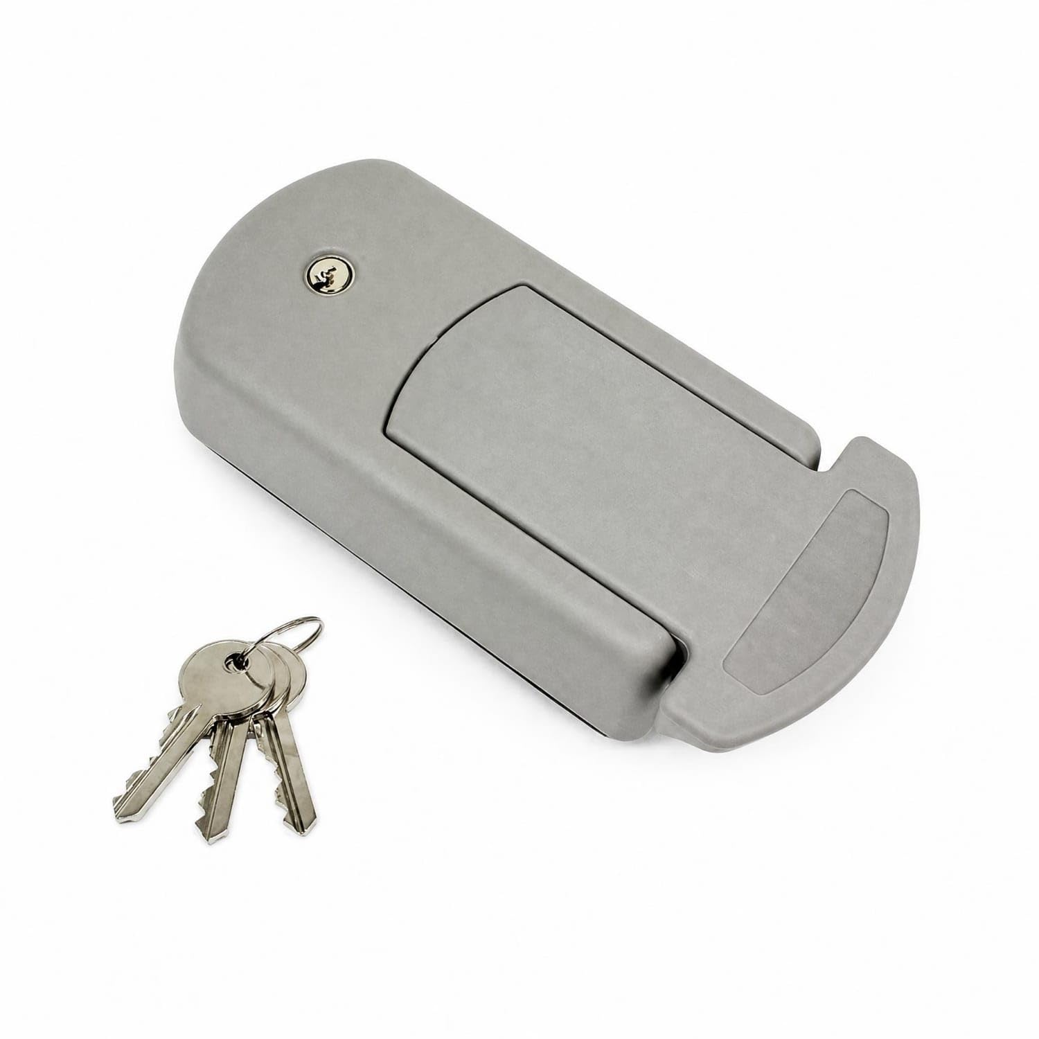 SECRET DESIRE Industrial Door Handle Lock Assembly Rectangular Keyed Door Lock Flush Cover Rounded Edges, Door Panel 15 CM-picture-20