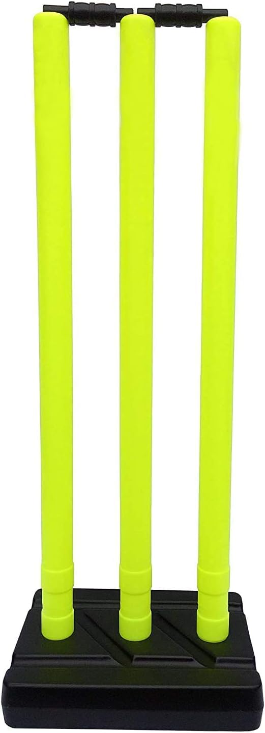 Plastic Wickets, Cricket wickets Plastic, Plastic wickets for Cricket-Yellow and Green