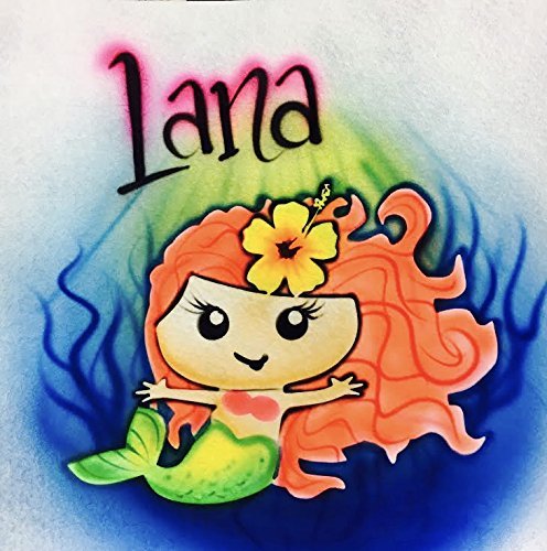Amazon.com: Airbrushed Mermaid T Shirt 