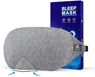 Mavogel Cotton Sleep Eye Mask - Updated Design Light Blocking Sleep Mask, Soft