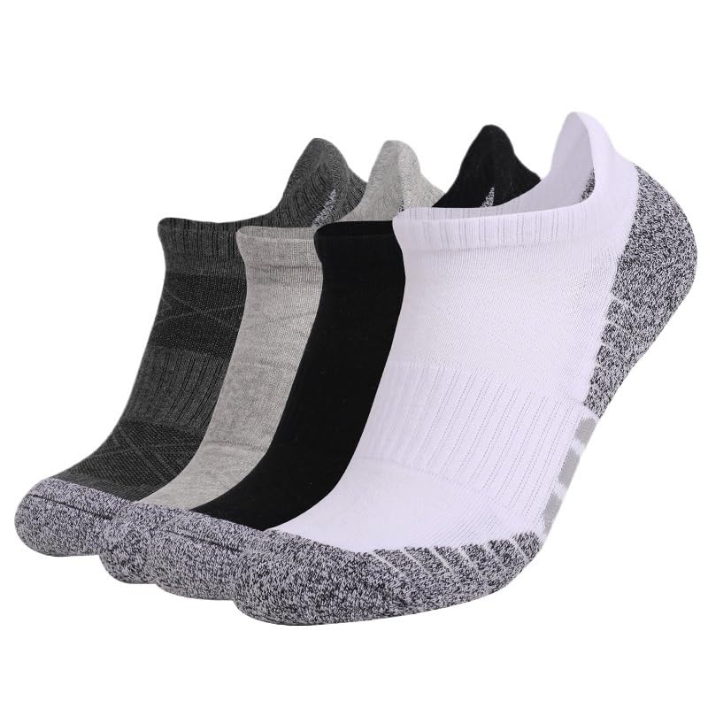 Gepolsterte Sportsocken – Gepolsterte Laufsocken for lange Distanzen for Männer und Frauen, atmungsaktive Sportsocken