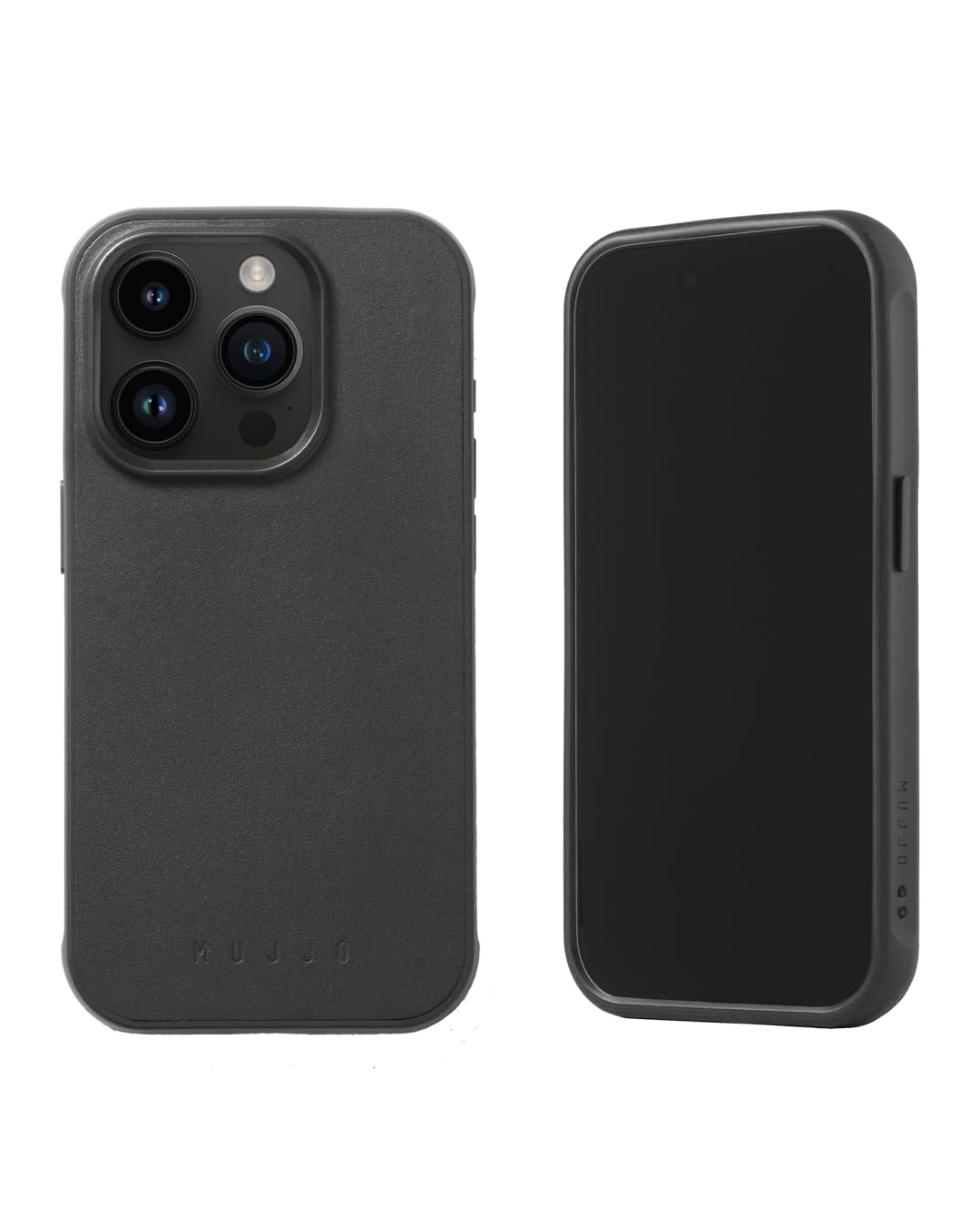 Mujjo Shield Leather Phone Case - Fits IPhone 15 Pro - Ultimate Impact Resistance - Premium European Leather Case - MagSafe Compatible - Slim Profile - Made With Recycled Materials