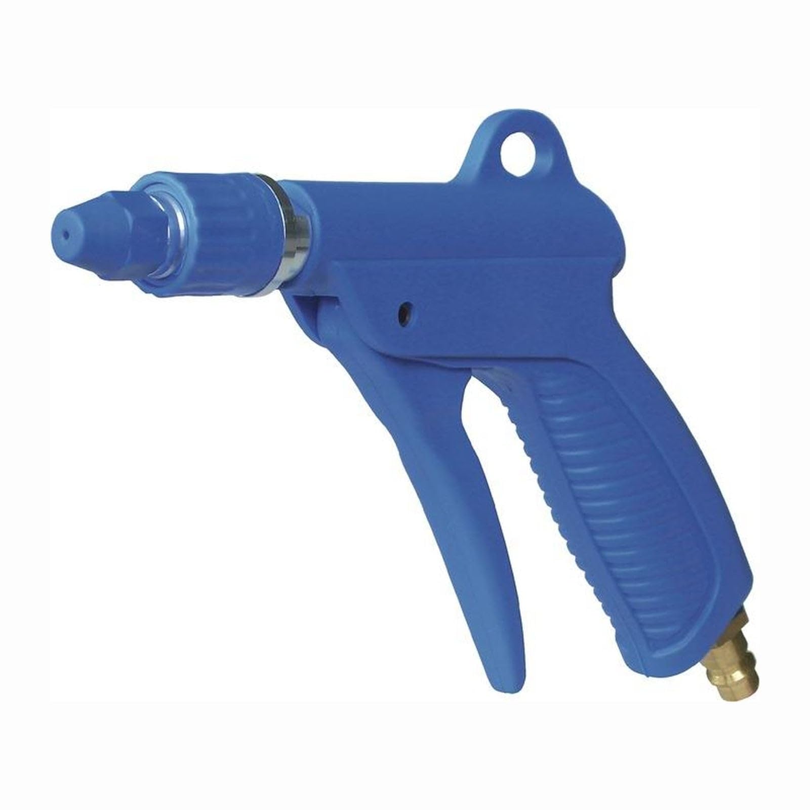 EWO Pistola de aire de plástico azul DN 7,2 con boquilla de ahorro de aire regulable