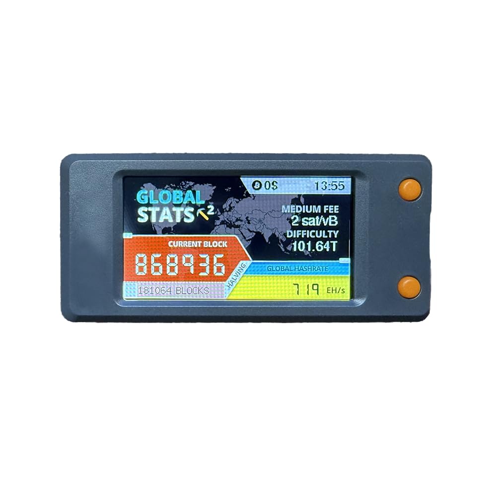 Kayfg Nerdminer V2 Bitcoin Solo Lottery Miner 77KH/S z Wyświetlaczem LCD  BTC Miner Koparka ASIC - Cichy Koparka. : Amazon.pl: Elektronika