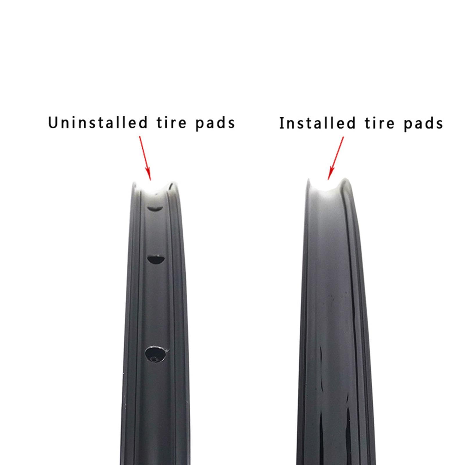 VGEBY Bande De Jante De Vélo, Bande De Pneu De Vélo Haute Pression De De Pneu De Ceinture Anti-crevaison De PVC(24 Pouce-Noir