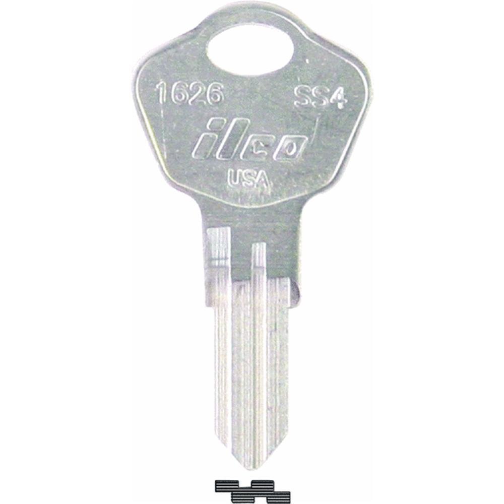KABA ILCO SS4 Nickel Plated Brass, Safes Key Blank