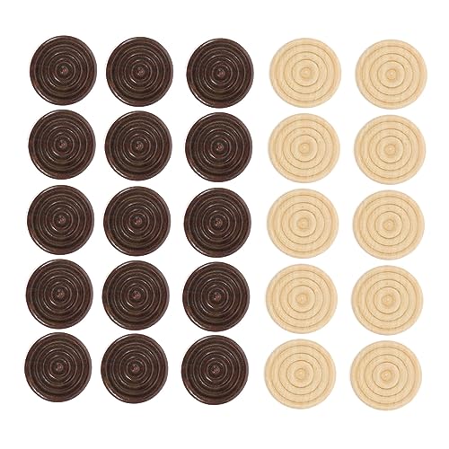 Toddmomy 48 Piezas Accesorios De Ajedrez Ai Juego De Mesa Damas Chaquete Solo Oscuro Damas Hombres Damas Redondas Accesorio De Juego De Backgammon Largo Inspector Mini De Madera