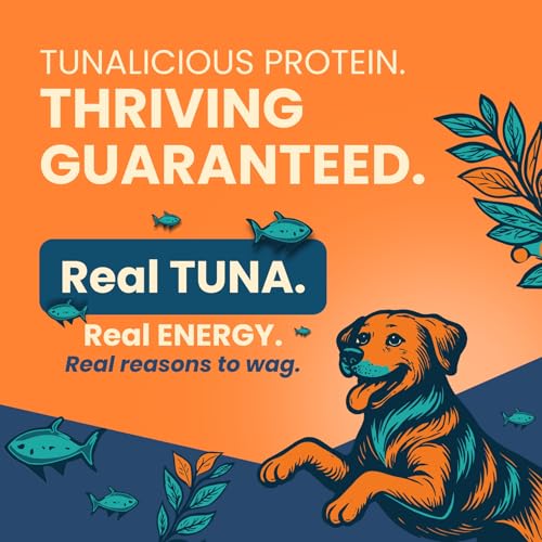 Image of Thrive- Bark Out Loud Real Tuna Fish Dry Dog Food | Antioxidants, Omega, Multivitamins | Yucca for Digestion (800 gm)