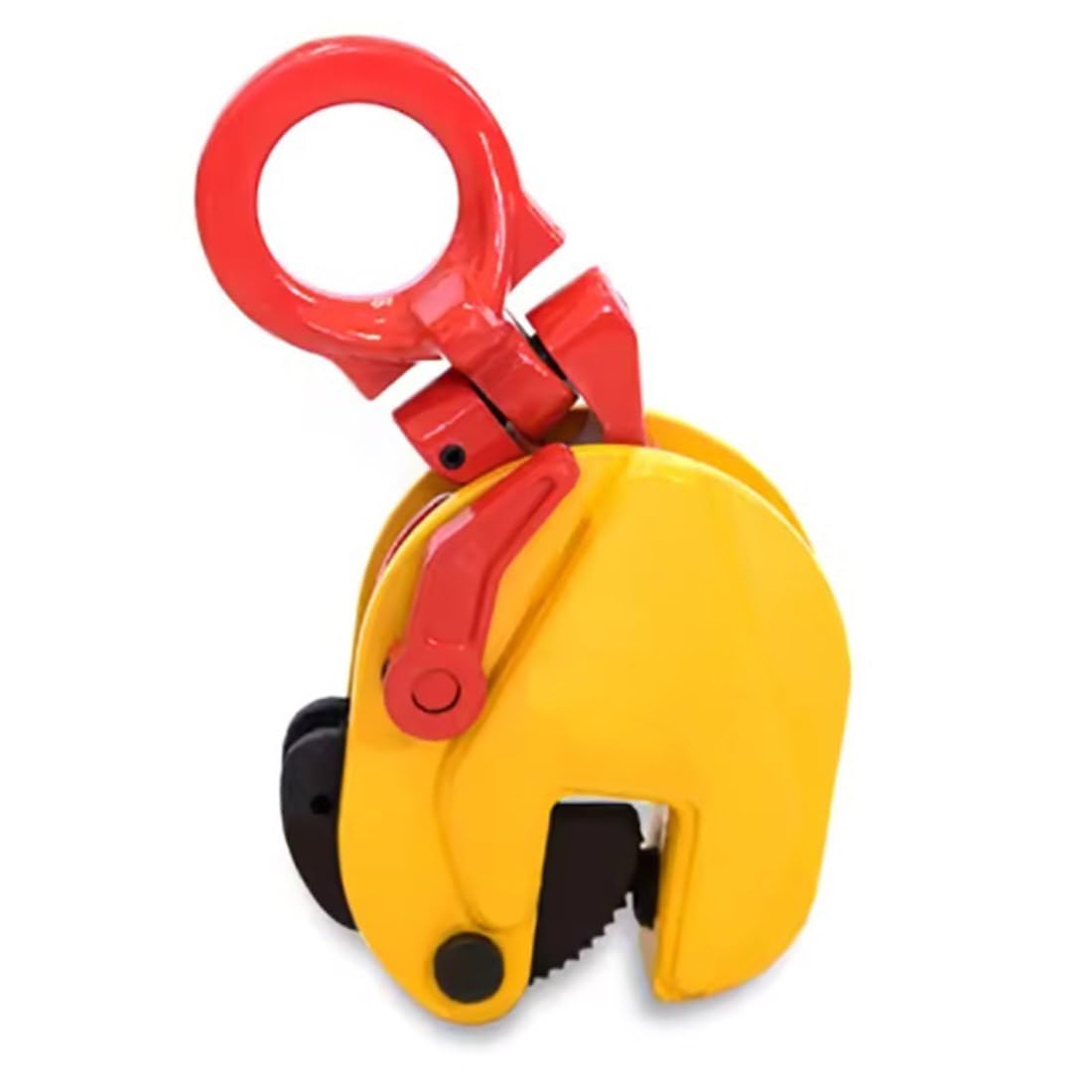 1/2/3/5 Ton Vertical Lifting Clamp With Hanging Ring, Steel Plate Handling Lifting Equipment, Heavy Duty Steel Plate Tongs Anti-slip Plate Lifting Tongs, For Lifting And Transporting(Size:1T/0-15mm)