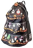 Loungefly Nightmare Before Christmas Tree String Lights Glow Mini Backpack, Black, One Size, Backpack - Image 4