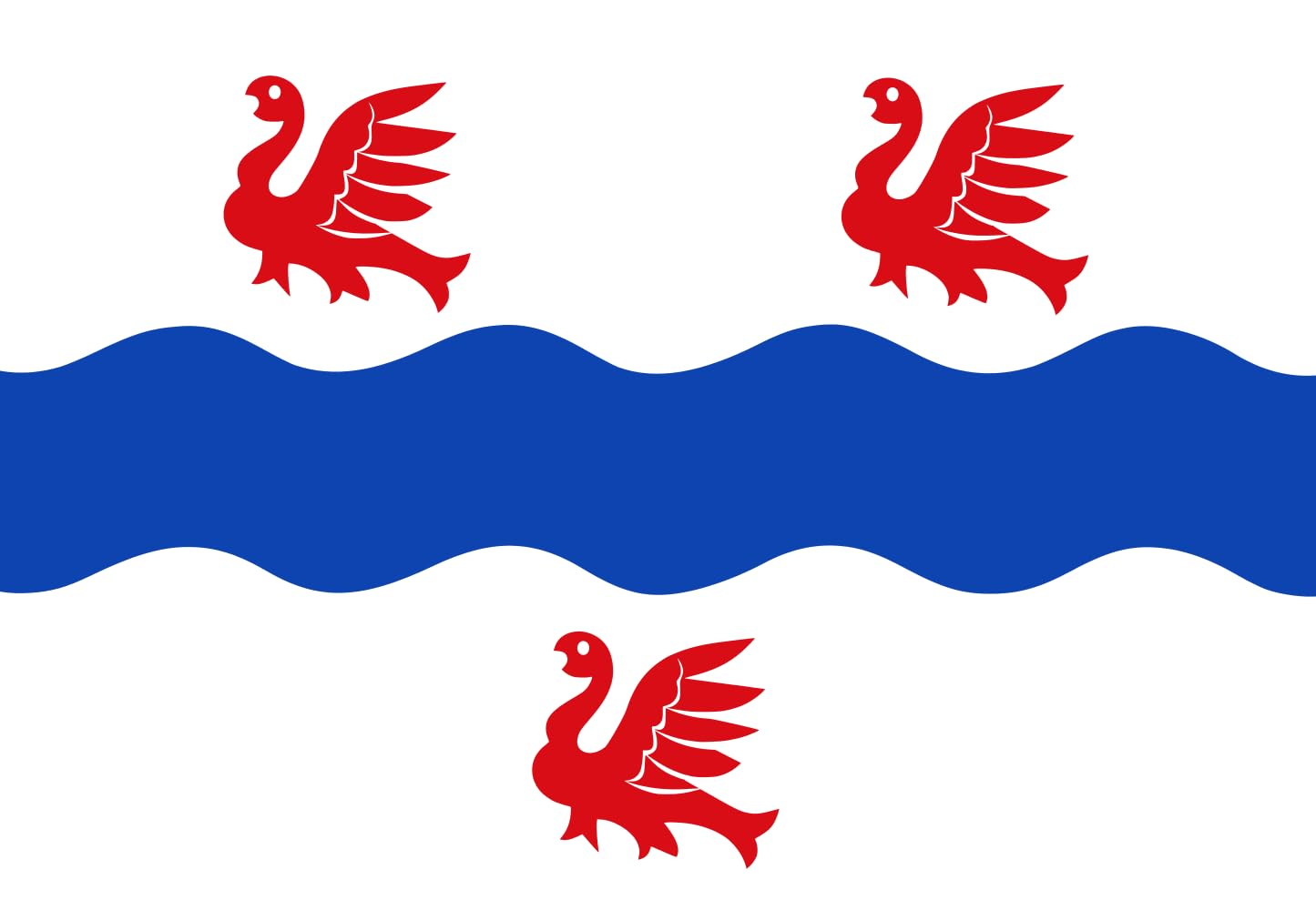 Drapeau IJsselmuiden vlag 1994 grand format pour mât extérieur
