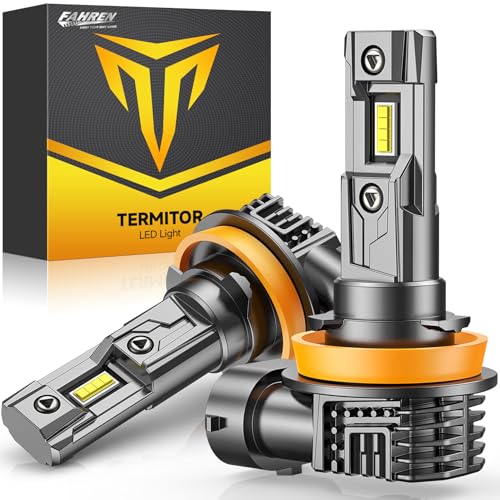 Termitor H8/H11/H16 Fog Light Bulbs, 16000LM 800% Brighter 6500K Cool White,...