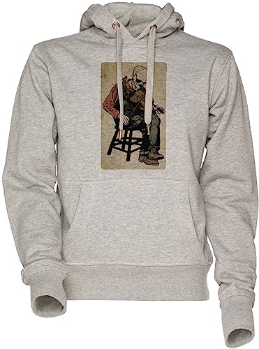 Sweat à capuche Le Violoniste de la Mort pour homme et femme gris