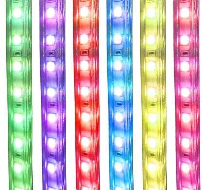 Tira LED RGB Cambia Colores 148 Pies 120 Voltios miniatura 2