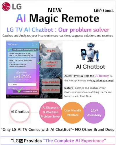 Image of LG Original AI Magic Remote Control (MR25GA) for All LG TVs: OLED, QNED, UHD, LED, LCD with AI, Pointer and Alexa Voice - Only for 2025 Models