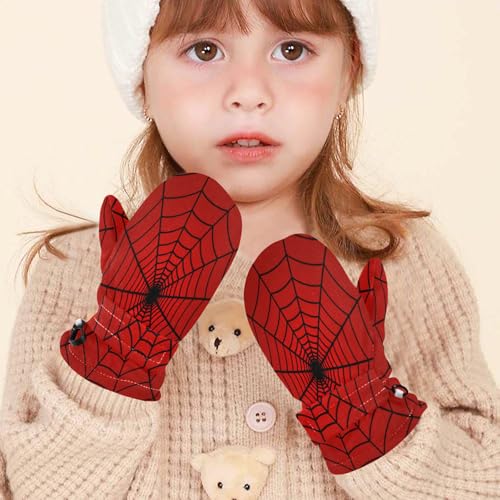 Image of Plaaee Early 1990s Pattern Kids Glove Warm Mitten Winter Favor for Toddler Boys and Girls Children Cold Weather Gloves