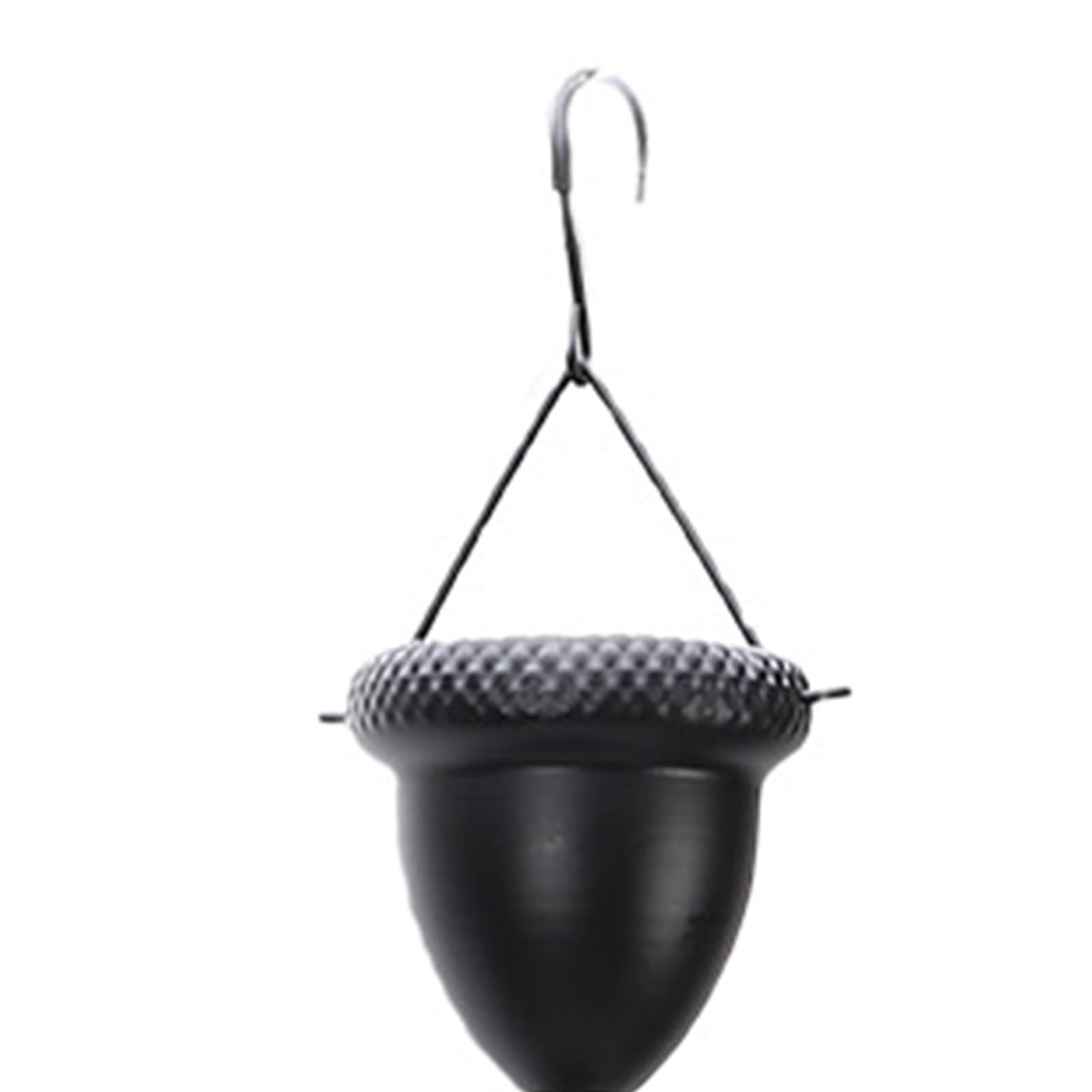 Jiawu Chaîne de Pluie de Gland en Fer, Pendentif Décoratif, Chaîne de Canal de Cascade pour Porche, Balcon, Jardin, Longueur 1M
