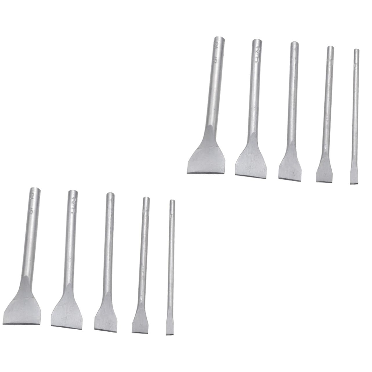 SEWOART 10 Piezas Kit De Accesorios De Punzonado Accesorios De Marroquinería Herramienta De Tapicería Kits De Herramientas Para Manualidades De Costura Silver