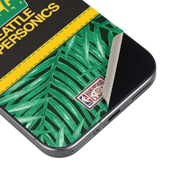 Skinit Decal Phone Skin Compatible with Google Pixel 9a - Officially Licensed NBA Seattle Supersonics Retro Palms Design
