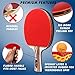 Ping Pong Paddles Set of 4- Innovative Carry Case with Hooks | 8 Balls | Pro 7 Ply Table Tennis Rackets with Accessories