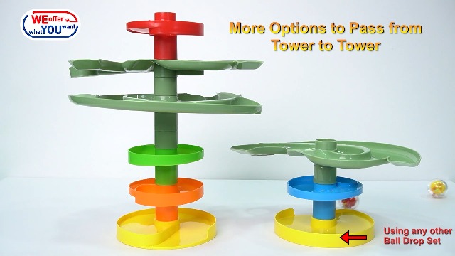 Outside Toys For Toddlers 1-3 Super Ball Drop Tower Giant Stable