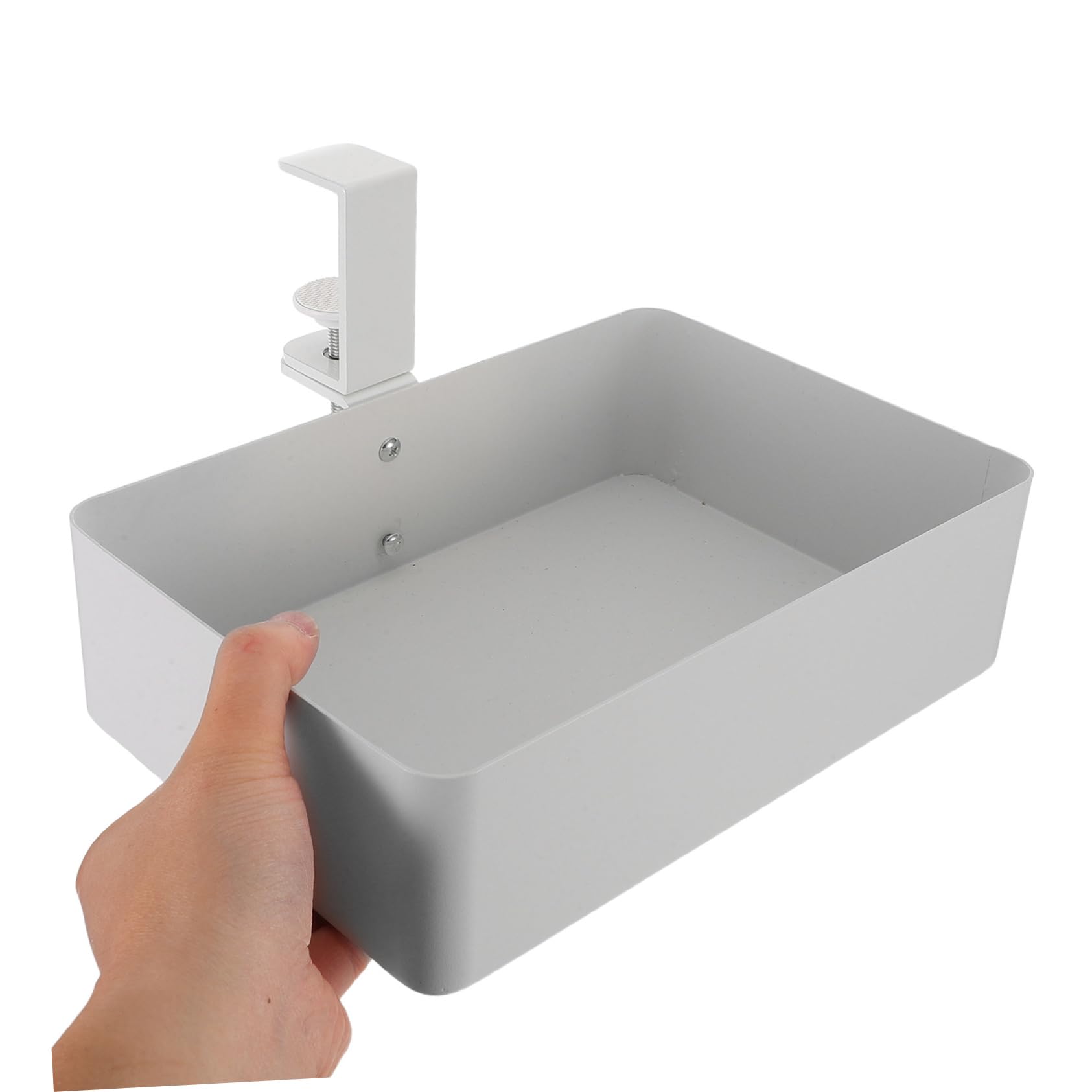 SOIMISS Cestino Portaoggetti in Metallo Sottopensile Contenitore da Appendere per Cucina e Bagno Organizer per Piccoli Spazi di Archiviazione Discreta