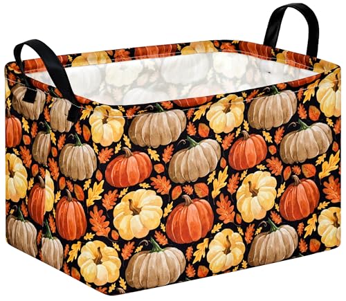 Image of Rec Box Hamper Storage Basket Collapsible Organizer Bin Gift Shelf Baskets for Home and Kitchen Storage