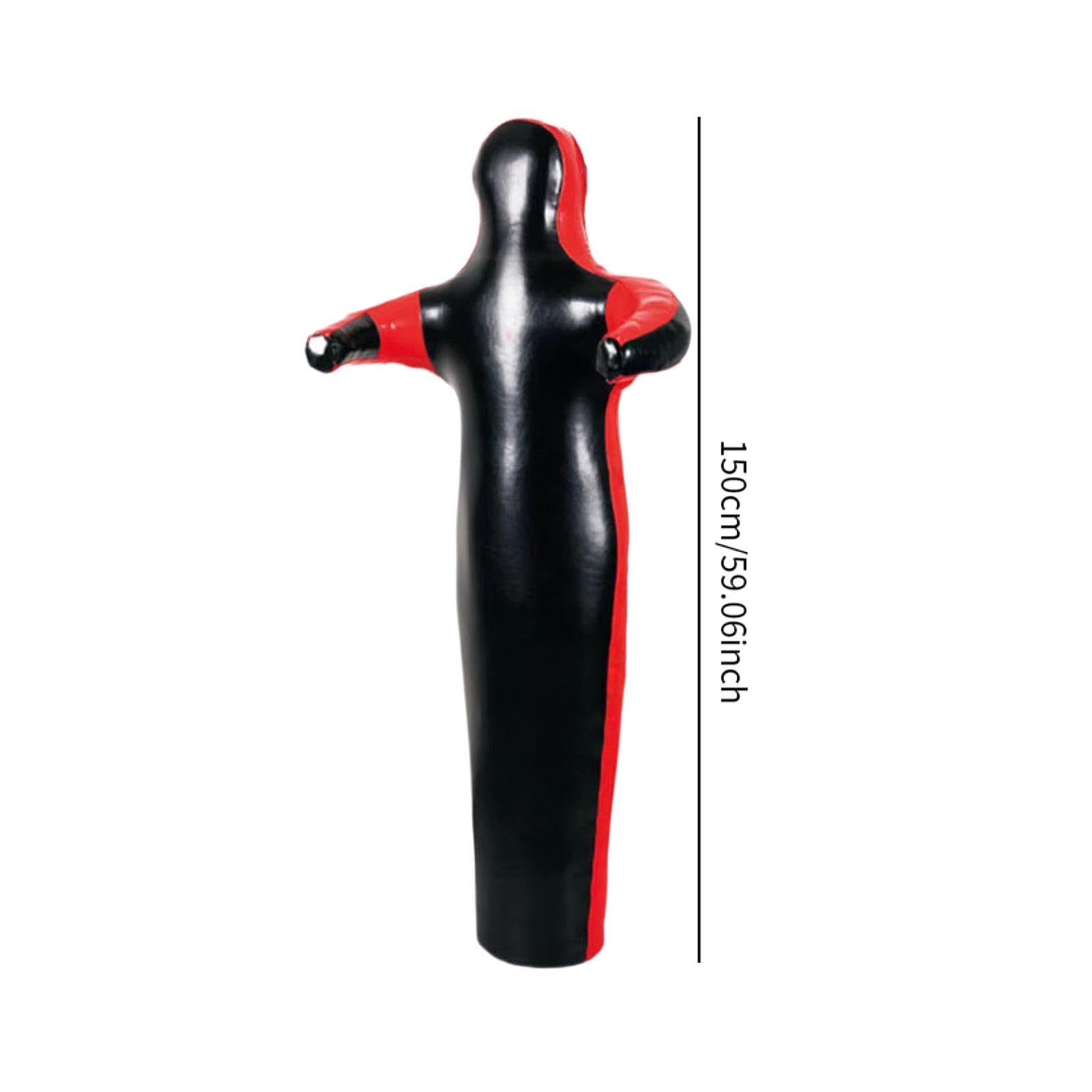 RNXRZANK Wrestling Dummy for Judo and Kickboxing Practice, Black 150cm