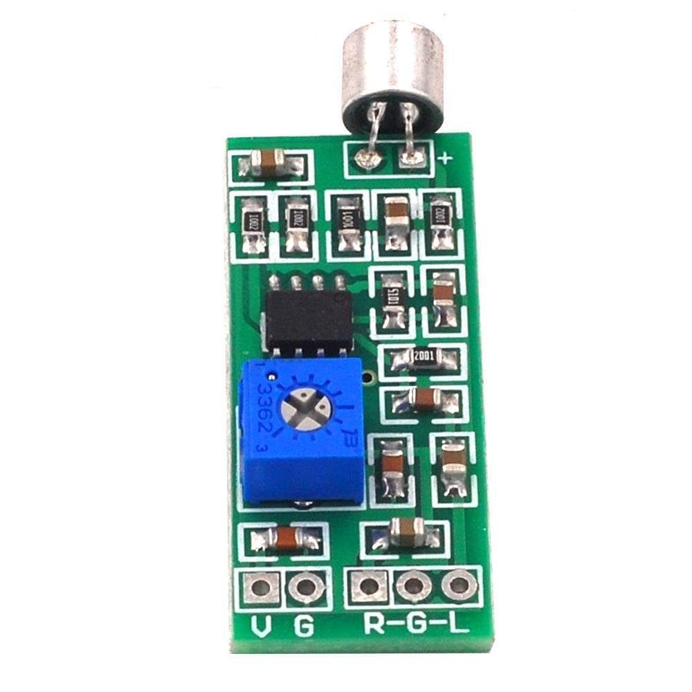 Dual Channel Output Microphone Pickup Module gain Adjustable Circuit Module Sound Amplification