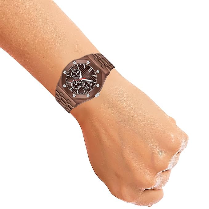 Image of Acnos Premium Brand Square Analog Multi Dial Multi Case Multi Belt Unisex Watch Women Men