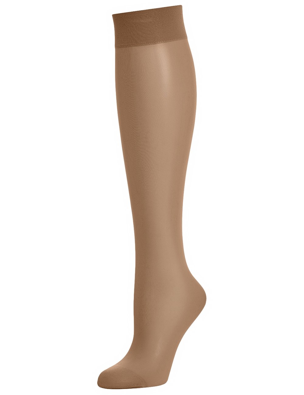 Wolford Women's Individual 10 Knee-Highs Tights, 10 DEN, Beige (Beige Caramel), Small (Size: S)