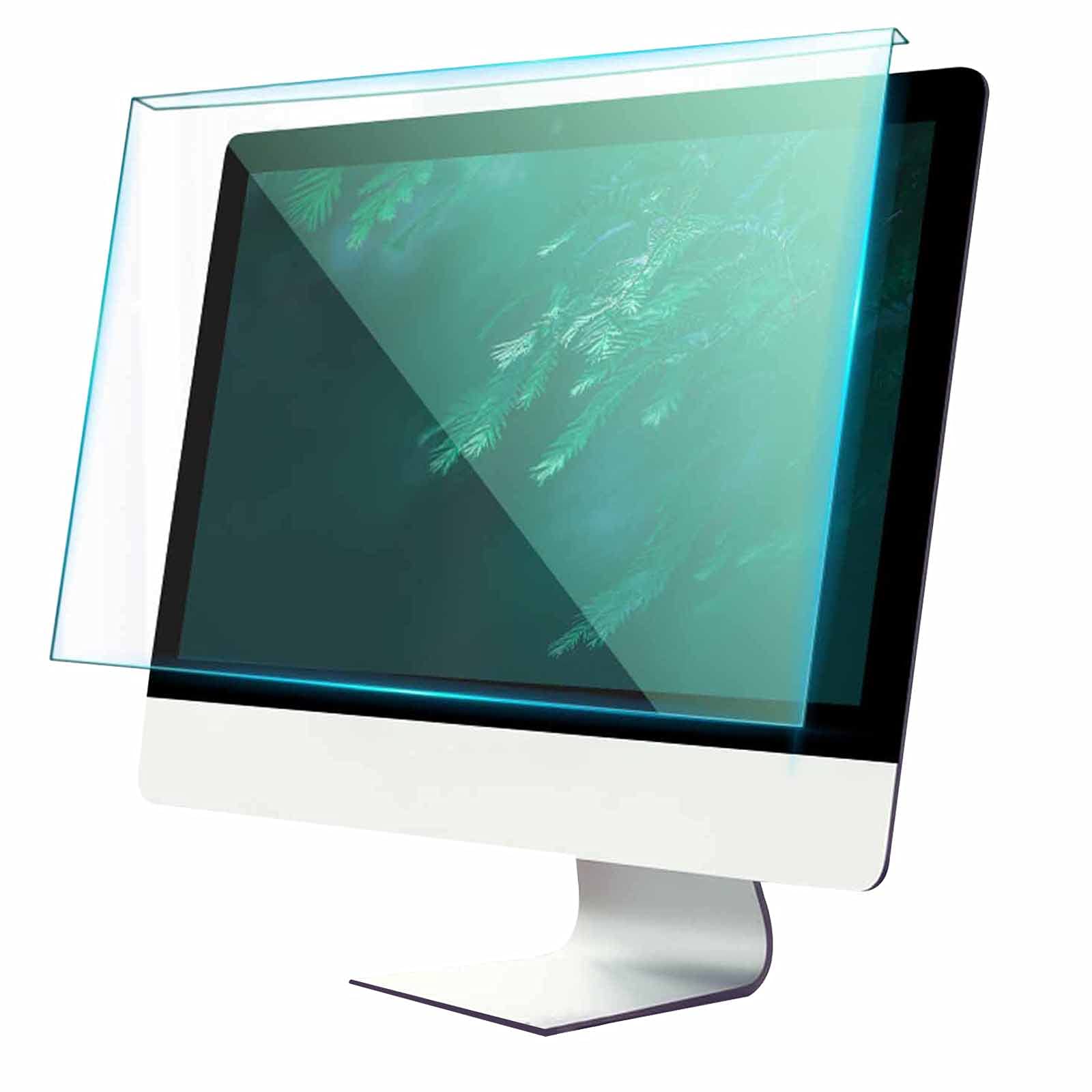 JHZDX Green Screen Protection Panel for Computer, Hanging Movable Widescreen Monitor Filter Film, Anti Blue Light Blocking Easy to Install,21.5in(491 * 288)