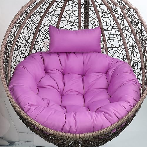 Coussins de siège suspendus avec appui-tête grand coussin de chaise rond épais extérieur doux