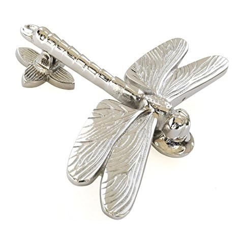 Castelion® Nickel Dragonfly Door Knocker Cover