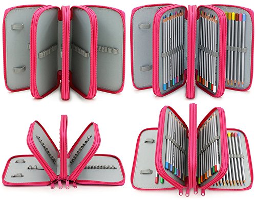 Greenmigo Cassa di Matita Grande Capacità,72-Slots...